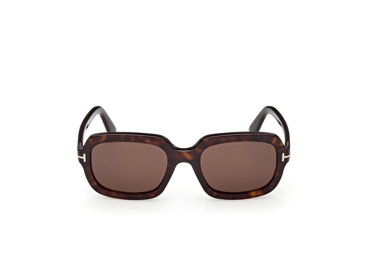 Dark Havana Female Sunglasses Tom Ford 889214636447