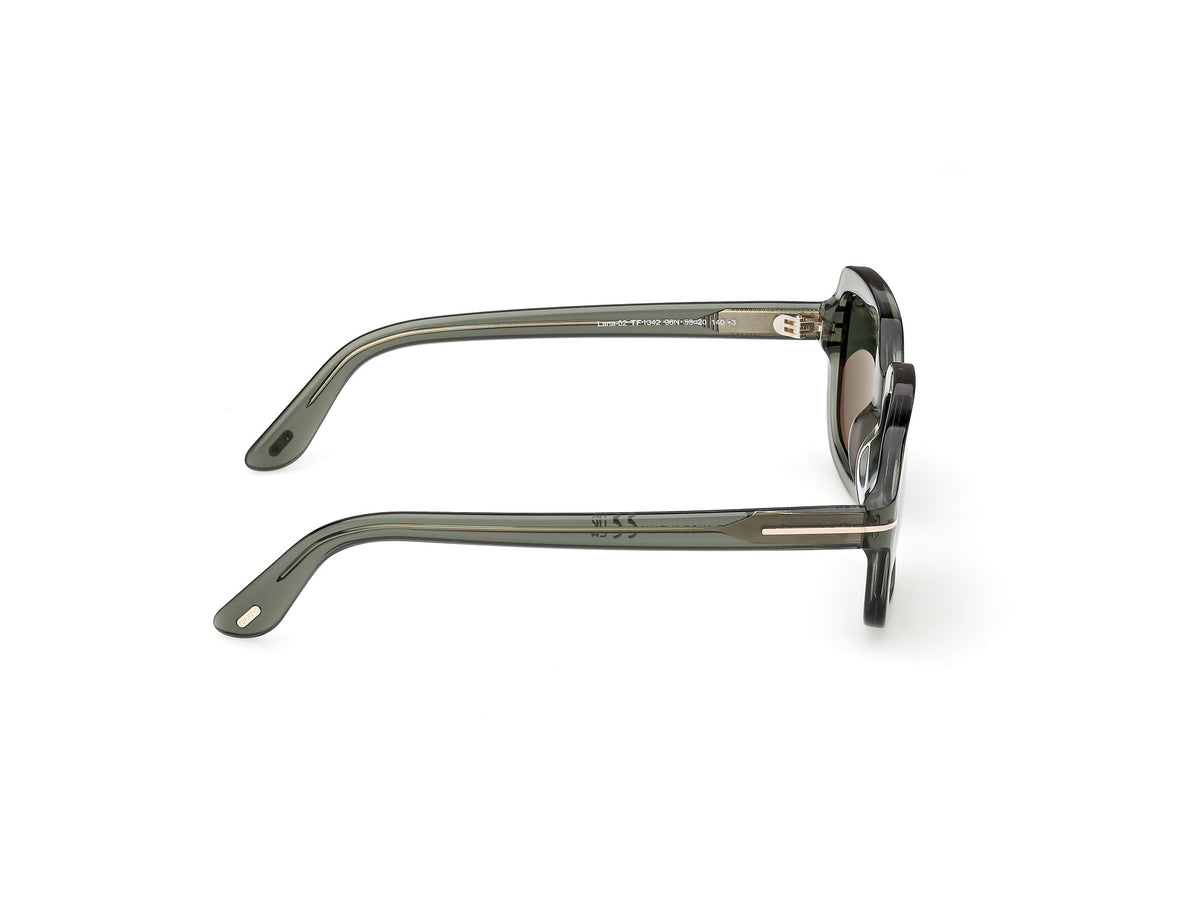 Shiny Dark Green Female Sunglasses Tom Ford 889214636454