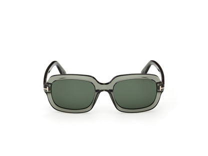 Shiny Dark Green Female Sunglasses Tom Ford 889214636454