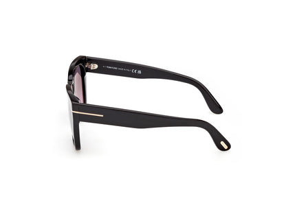 Shiny Black Female Sunglasses Tom Ford 889214636461