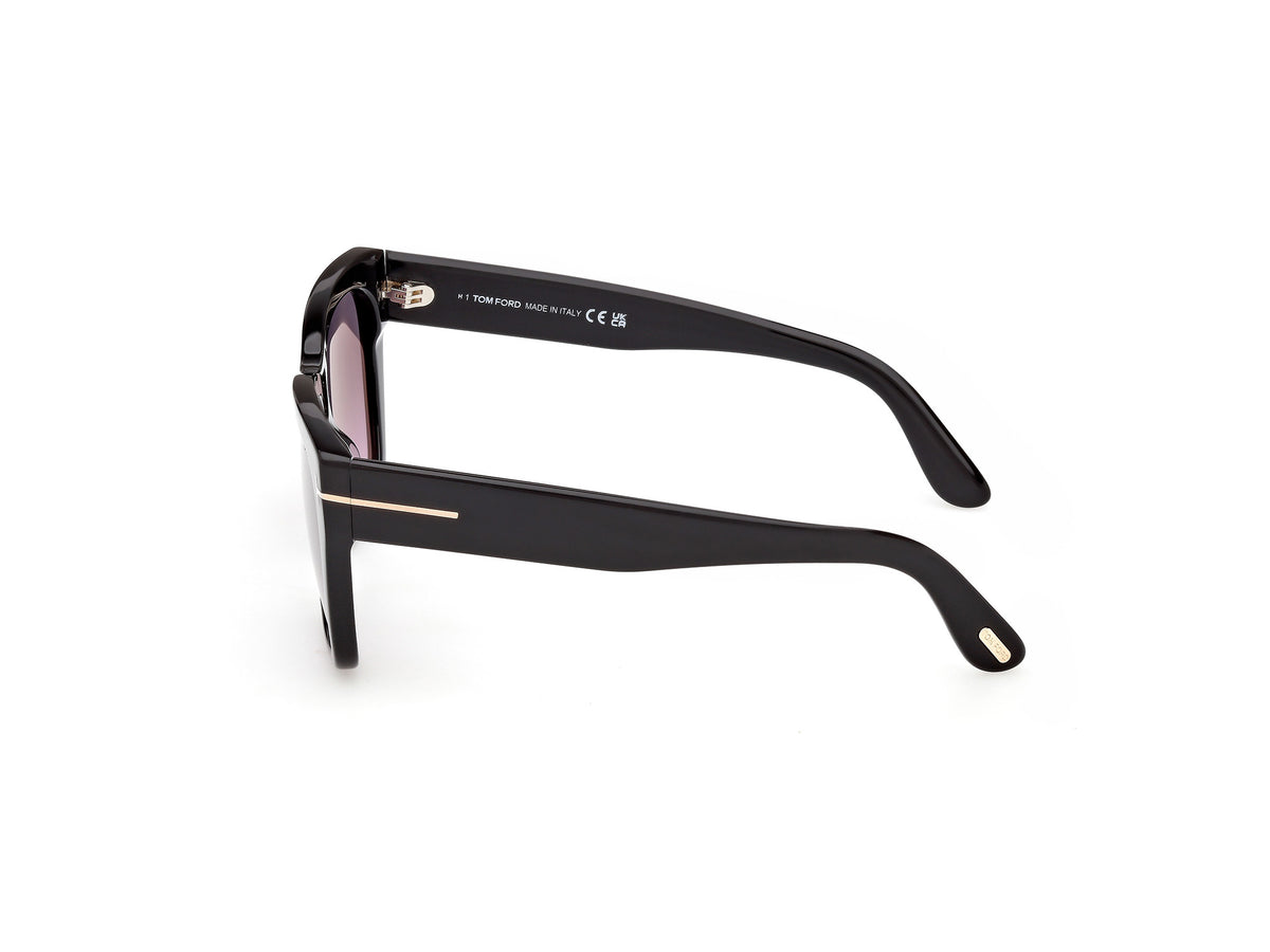 Shiny Black Female Sunglasses Tom Ford 889214636461