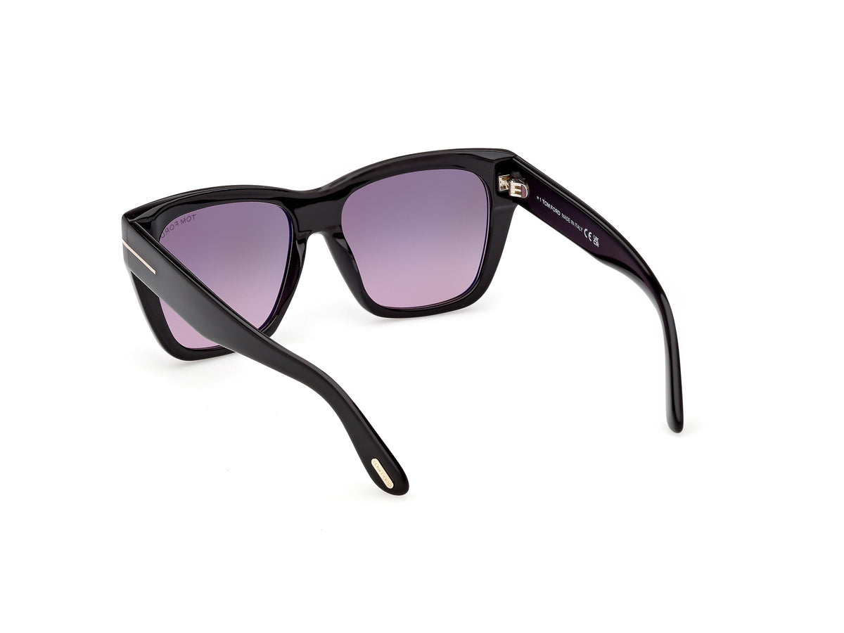 Shiny Black Female Sunglasses Tom Ford 889214636461