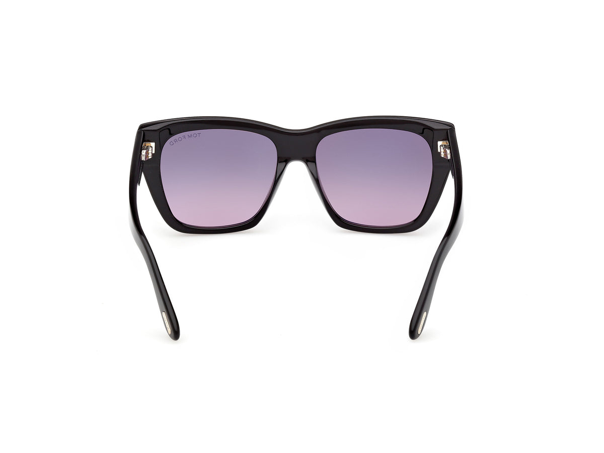 Shiny Black Female Sunglasses Tom Ford 889214636461