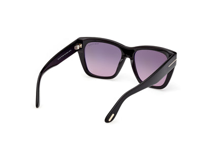 Shiny Black Female Sunglasses Tom Ford 889214636461