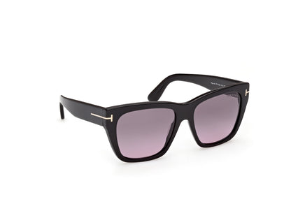 Shiny Black Female Sunglasses Tom Ford 889214636461