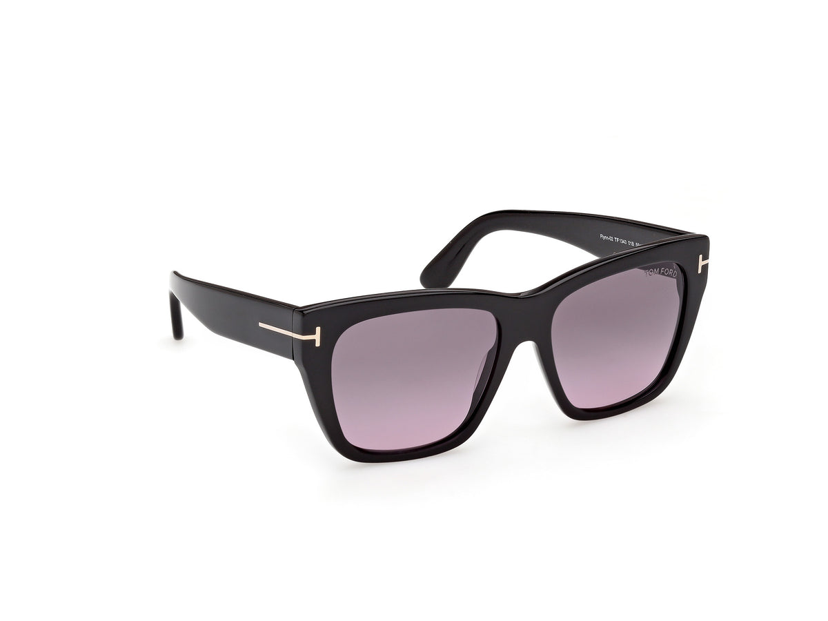 Shiny Black Female Sunglasses Tom Ford 889214636461