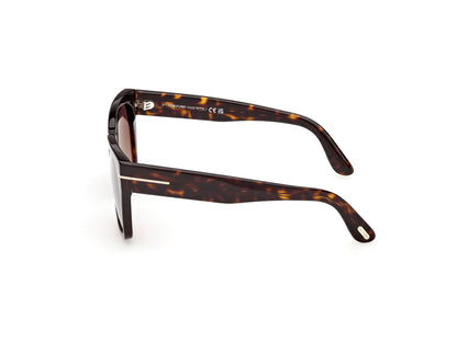 Dark Havana Female Sunglasses Tom Ford 889214636485
