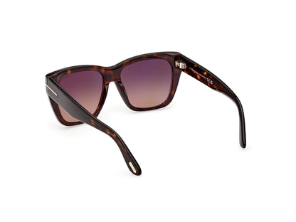 Dark Havana Female Sunglasses Tom Ford 889214636485