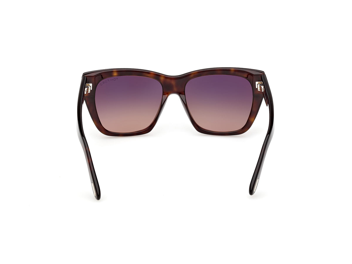 Dark Havana Female Sunglasses Tom Ford 889214636485