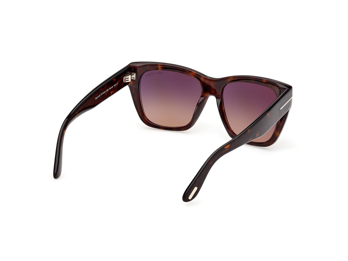 Dark Havana Female Sunglasses Tom Ford 889214636485