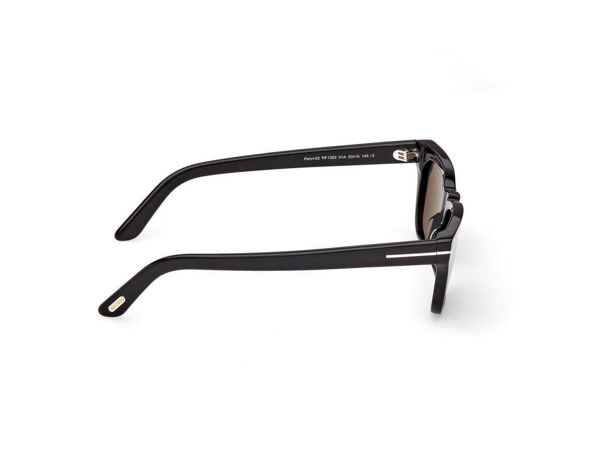 Shiny Black (01A) Unisex Sunglasses Tom Ford 889214642363