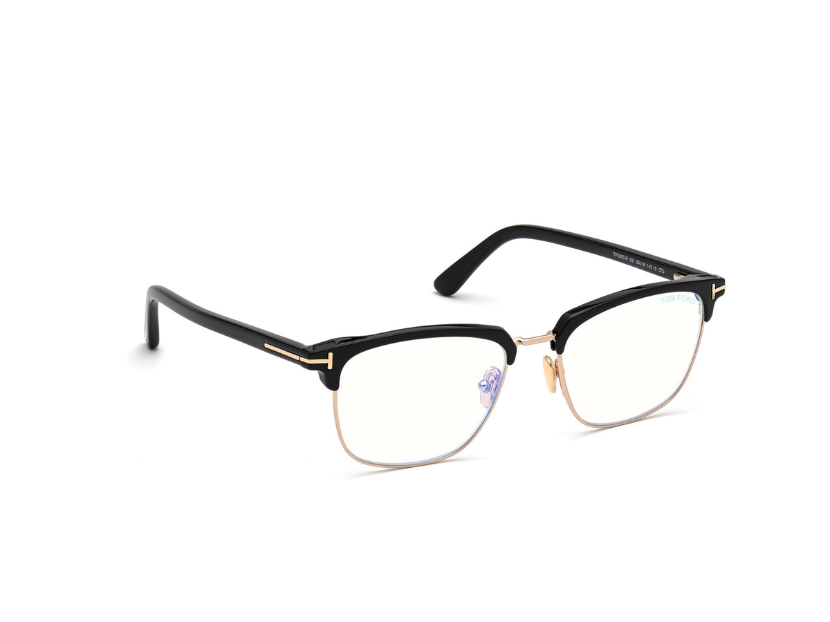 Shiny Black Male Glasses Tom Ford 889214165046