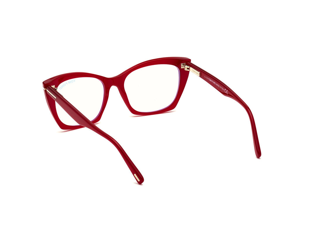 Shiny Dark Pink Female Glasses Tom Ford 889214182616