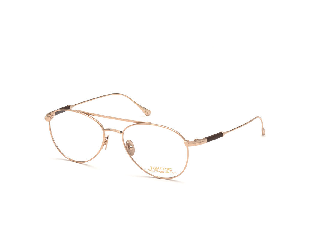 Shiny Rose Gold Male Glasses Tom Ford Private Collection 889214210692