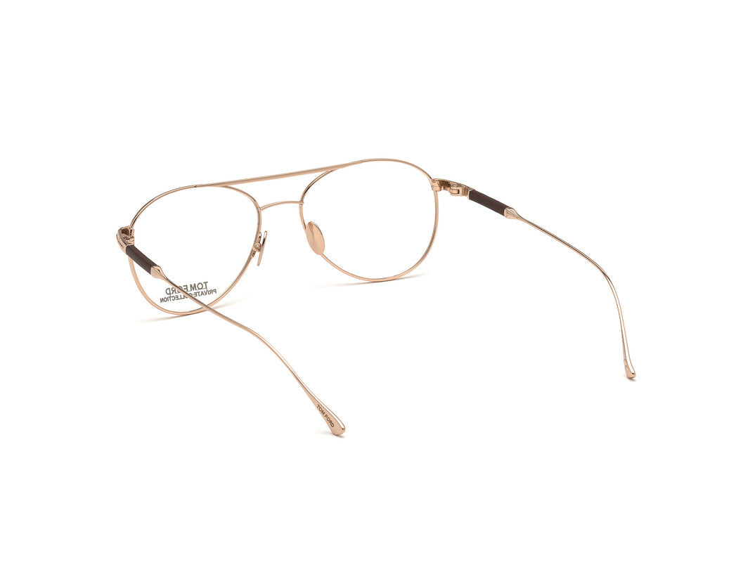 Shiny Rose Gold Male Glasses Tom Ford Private Collection 889214210692