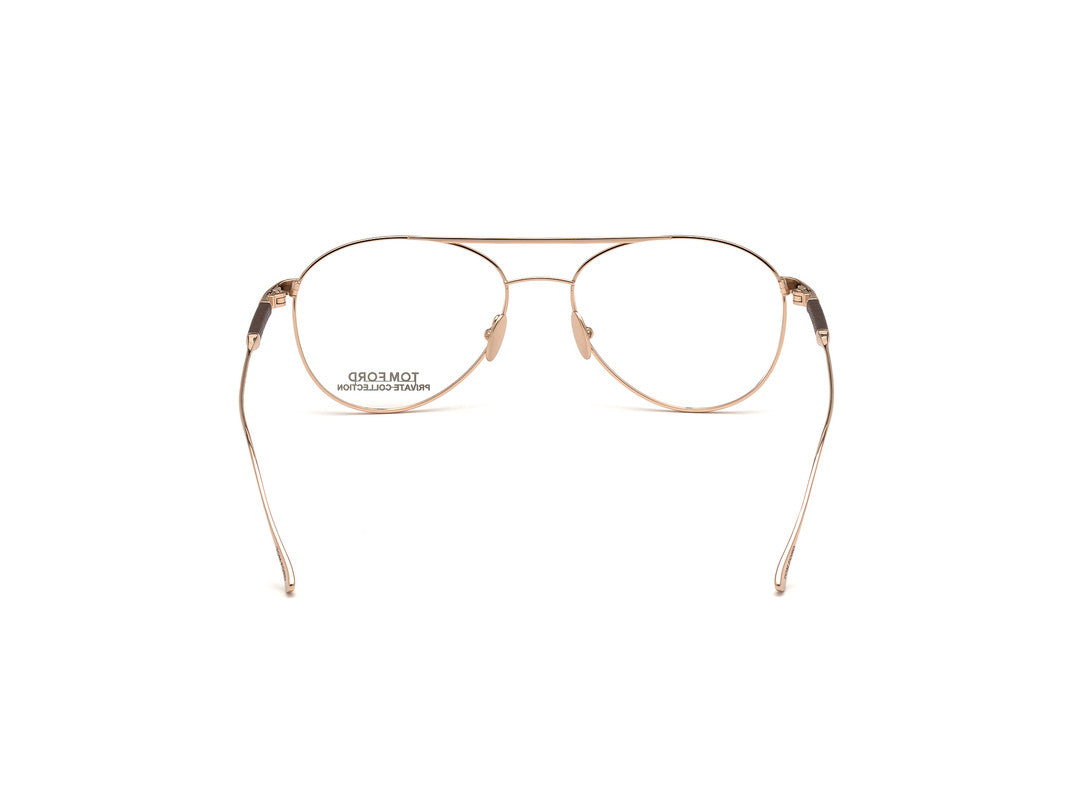 Shiny Rose Gold Male Glasses Tom Ford Private Collection 889214210692