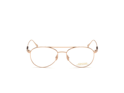 Shiny Rose Gold Male Glasses Tom Ford Private Collection 889214210692