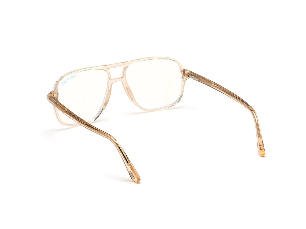 Shiny Light Brown Male Glasses Tom Ford 889214257314