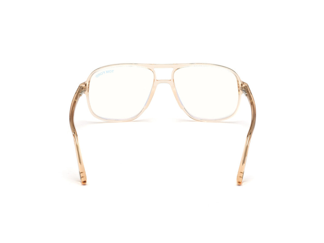 Shiny Light Brown Male Glasses Tom Ford 889214257314