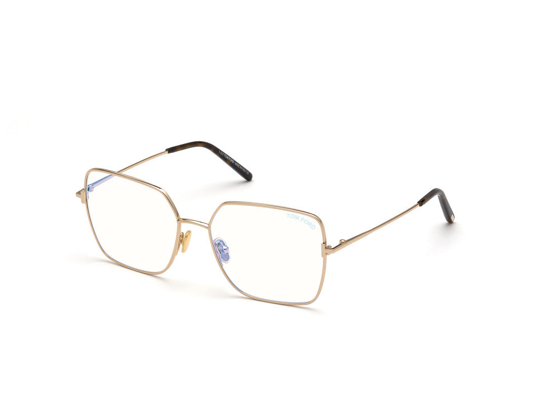 Shiny Rose Gold Female Glasses Tom Ford 889214257406