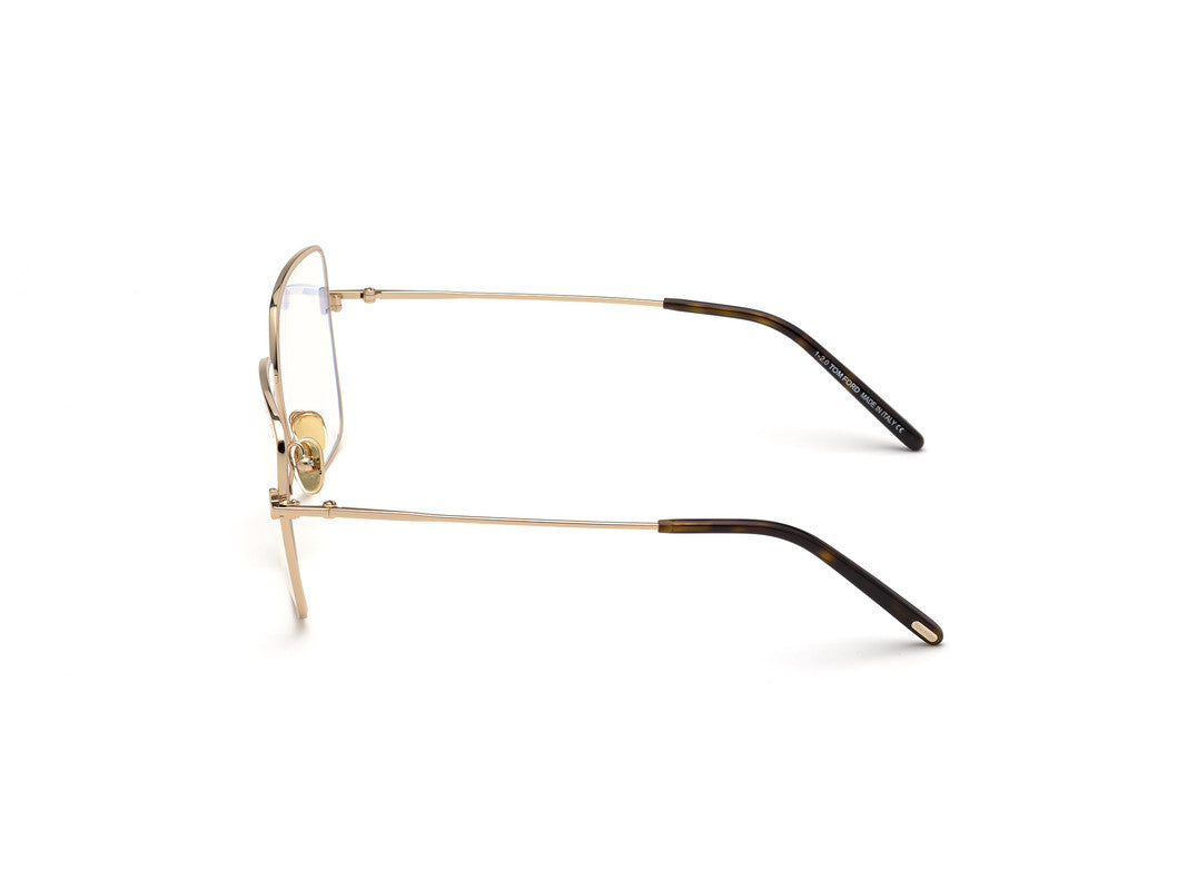 Shiny Rose Gold Female Glasses Tom Ford 889214257406