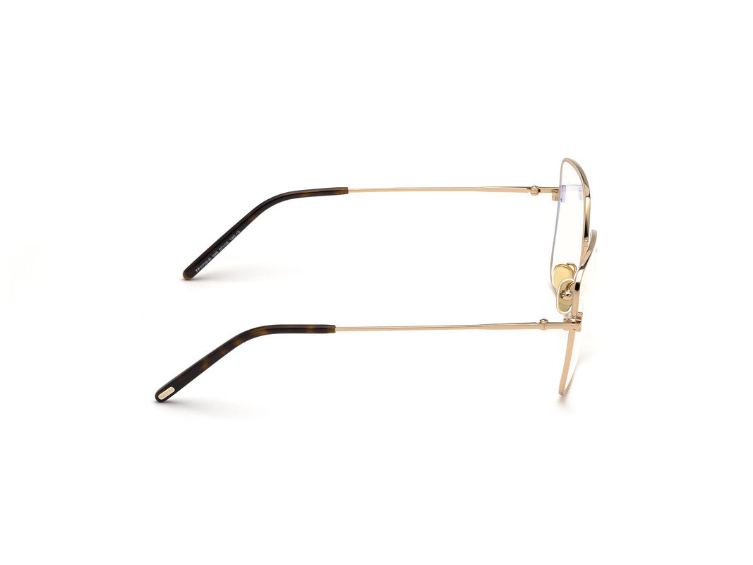 Shiny Rose Gold Female Glasses Tom Ford 889214257406