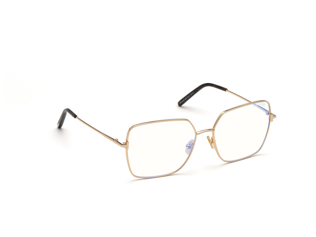 Shiny Rose Gold Female Glasses Tom Ford 889214257406