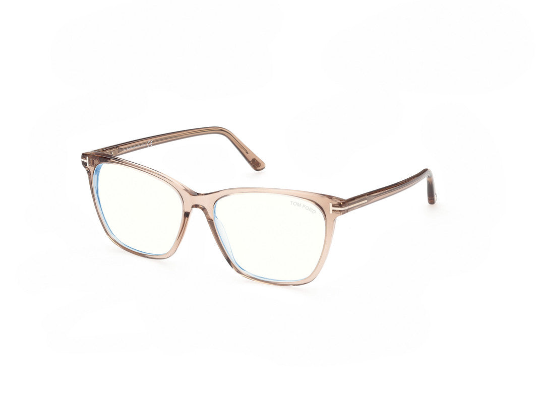 Shiny Light Brown Female Glasses Tom Ford 889214268679