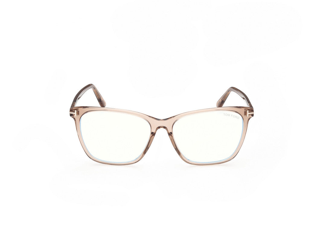 Shiny Light Brown Female Glasses Tom Ford 889214268679