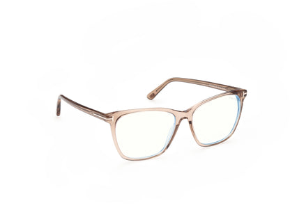 Shiny Light Brown Female Glasses Tom Ford 889214268679