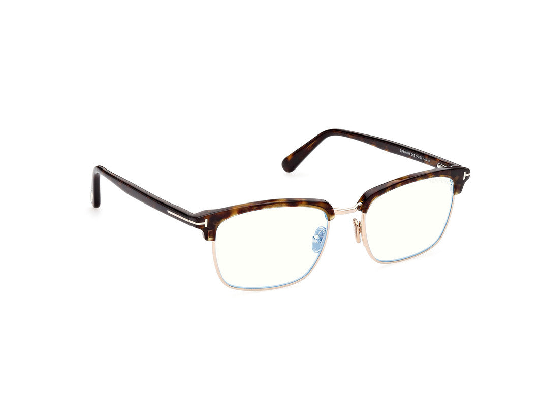 Shiny Rose Gold Male Glasses Tom Ford 889214327130