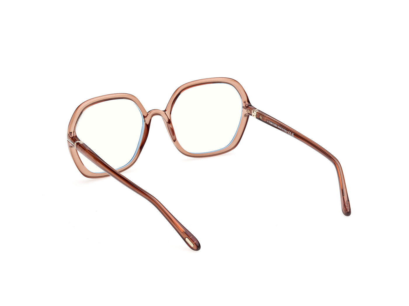 Shiny Light Brown Female Eyeglasses Tom Ford 889214685407