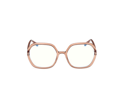 Shiny Light Brown Female Eyeglasses Tom Ford 889214685407