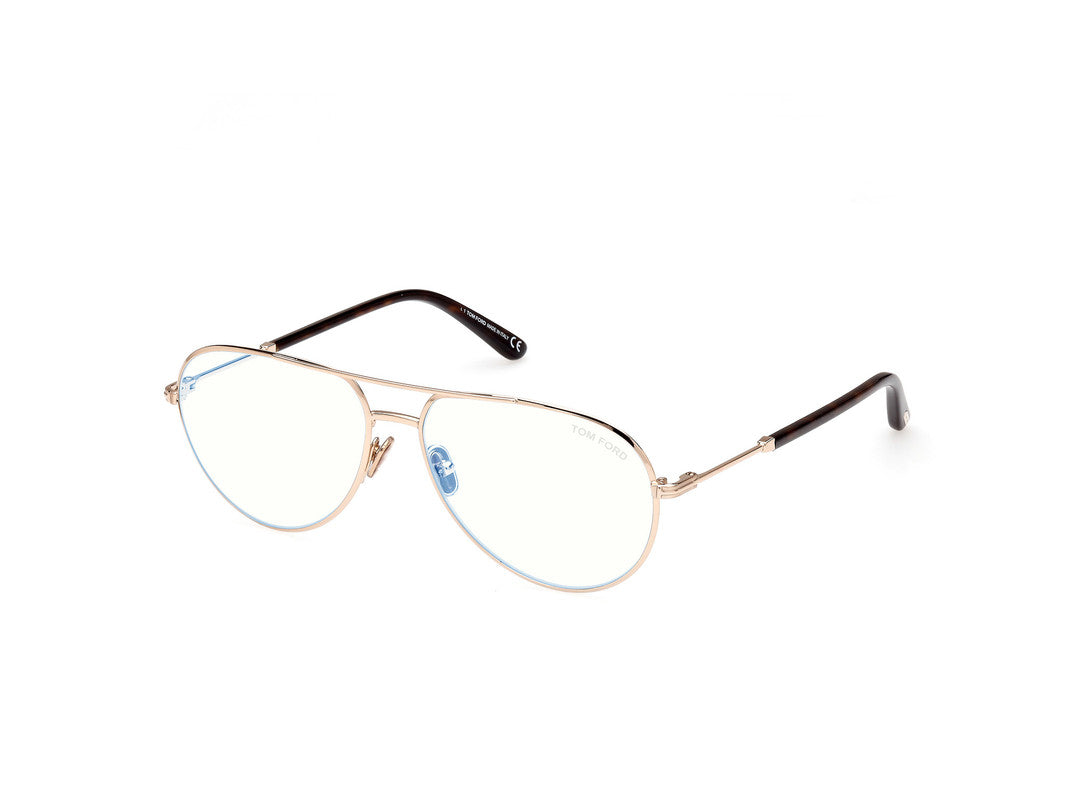 Shiny Rose Gold Male Glasses Tom Ford 889214357458