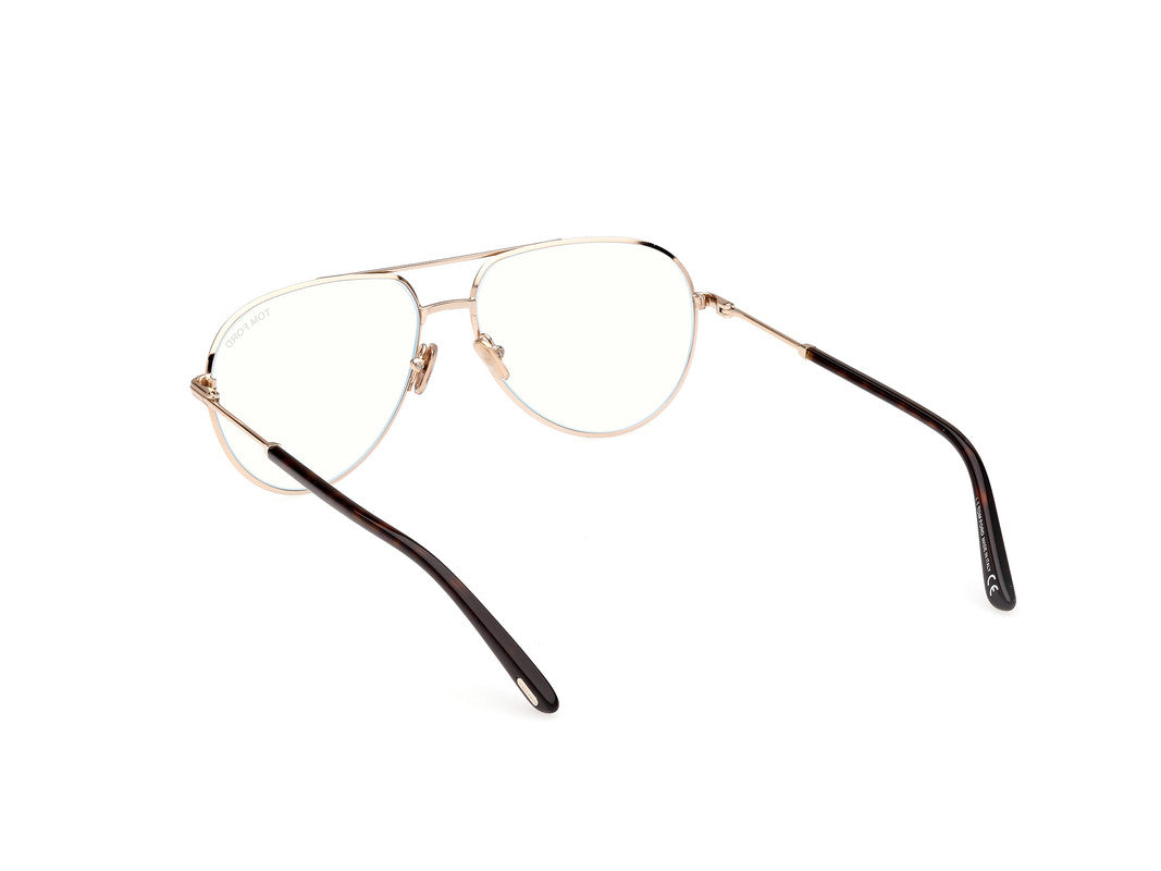 Shiny Rose Gold Male Glasses Tom Ford 889214357458