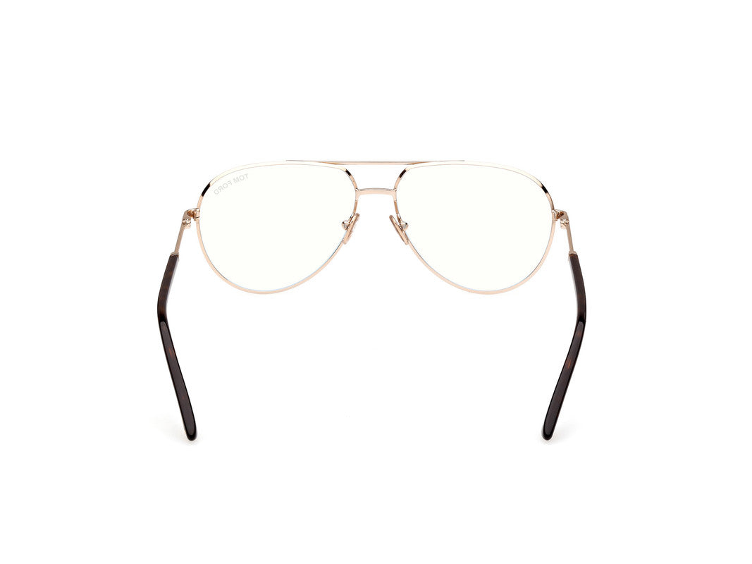 Shiny Rose Gold Male Glasses Tom Ford 889214357458