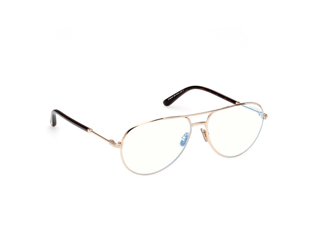 Shiny Rose Gold Male Glasses Tom Ford 889214357458