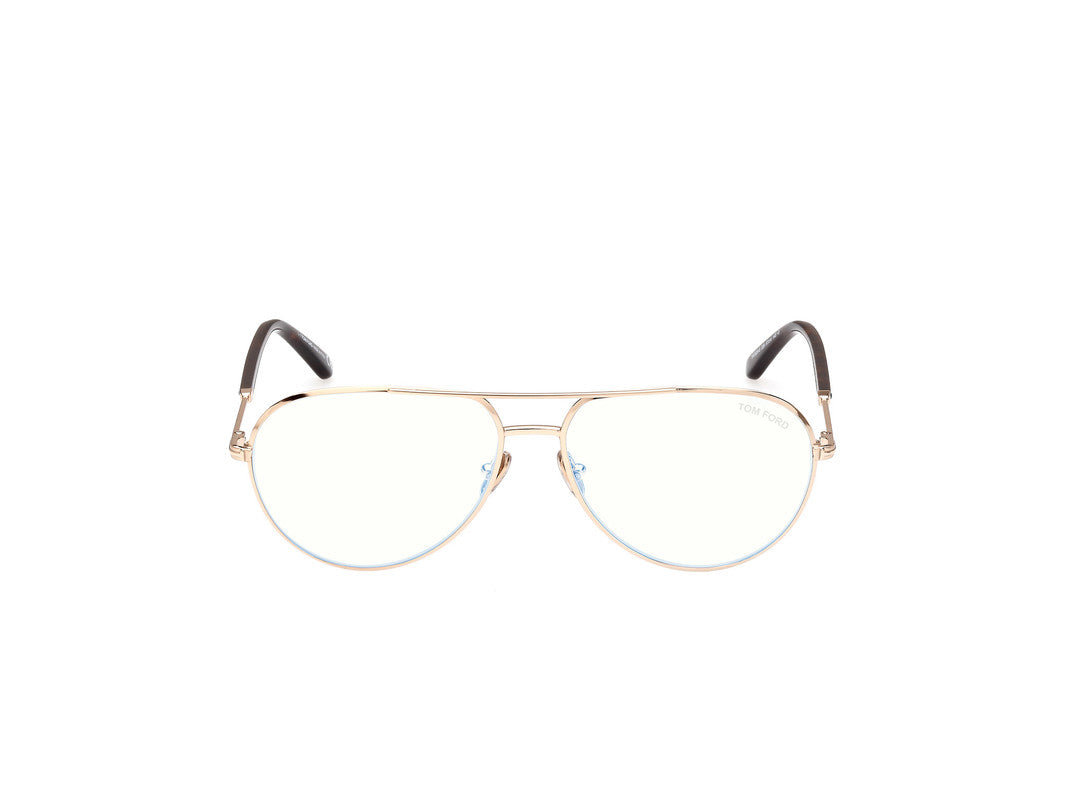 Shiny Rose Gold Male Glasses Tom Ford 889214357458