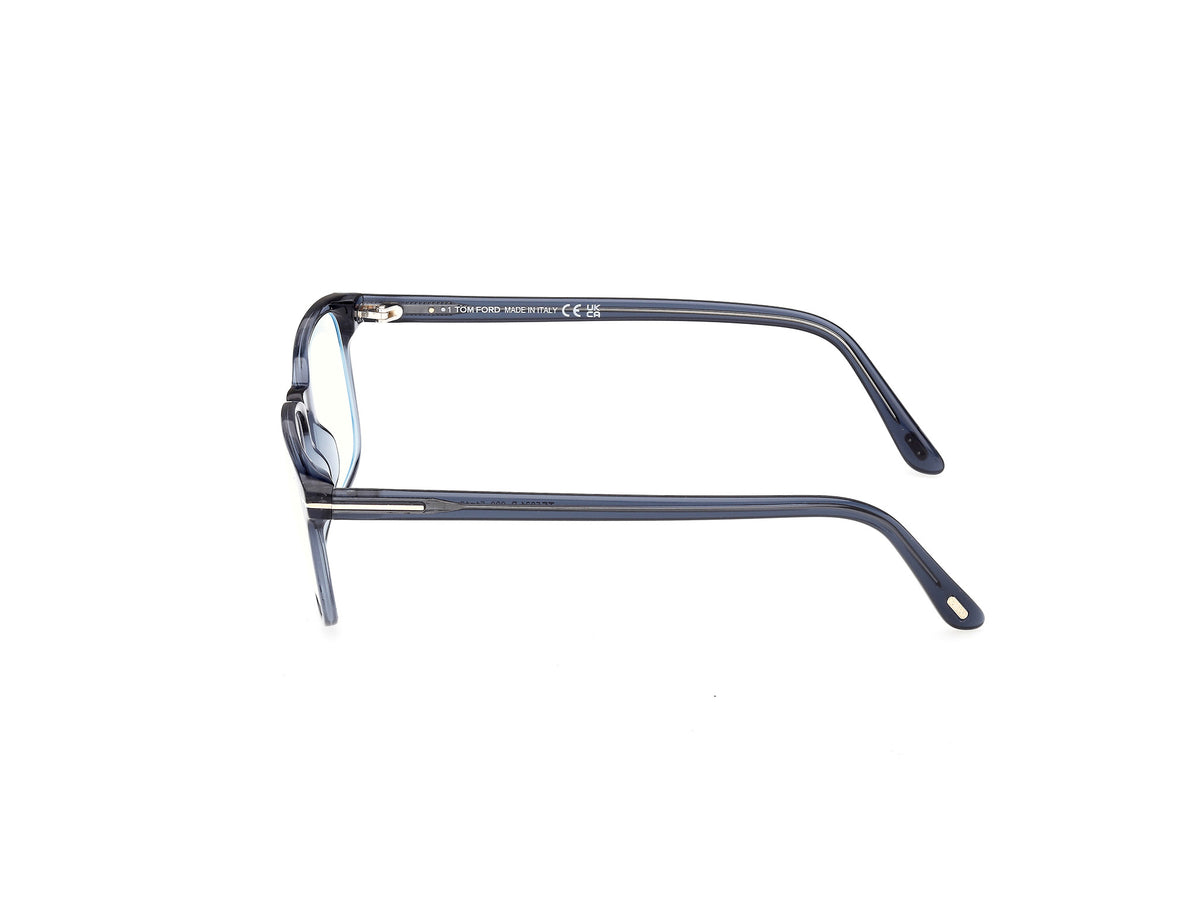 Shiny Blue Male Glasses Tom Ford 889214637635