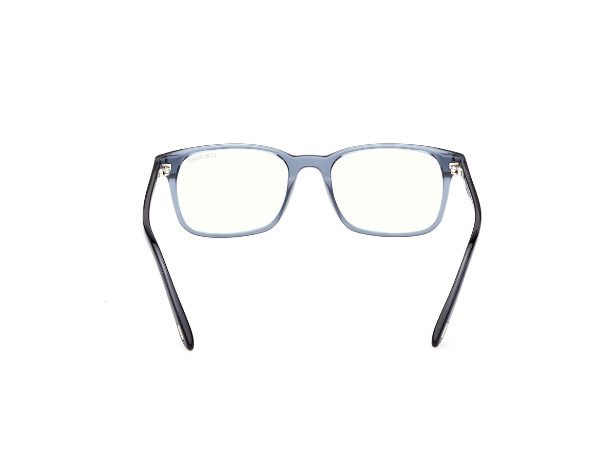 Shiny Blue Male Glasses Tom Ford 889214637635