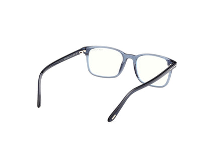 Shiny Blue Male Glasses Tom Ford 889214637635