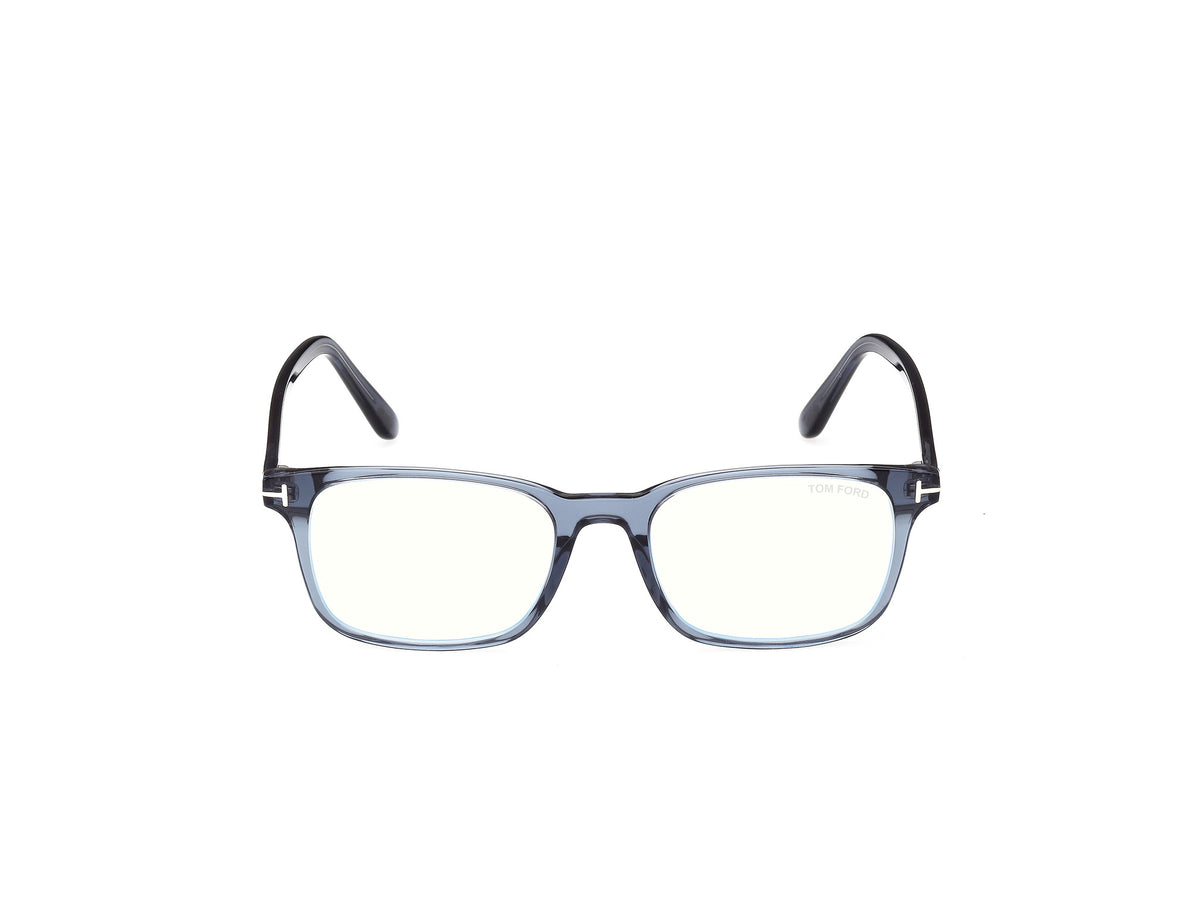Shiny Blue Male Glasses Tom Ford 889214637635