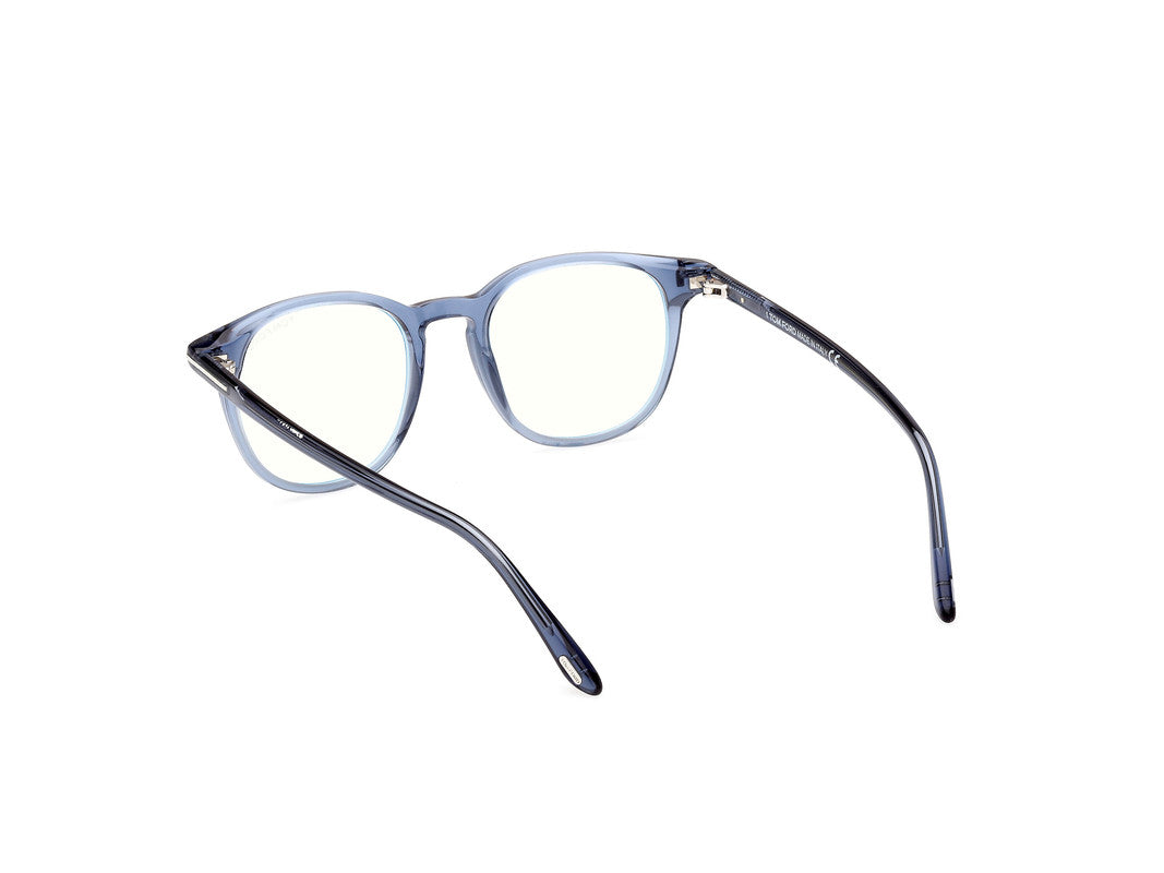 Shiny Blue Male Glasses Tom Ford 889214358578