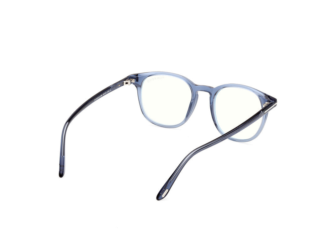 Shiny Blue Male Glasses Tom Ford 889214358578