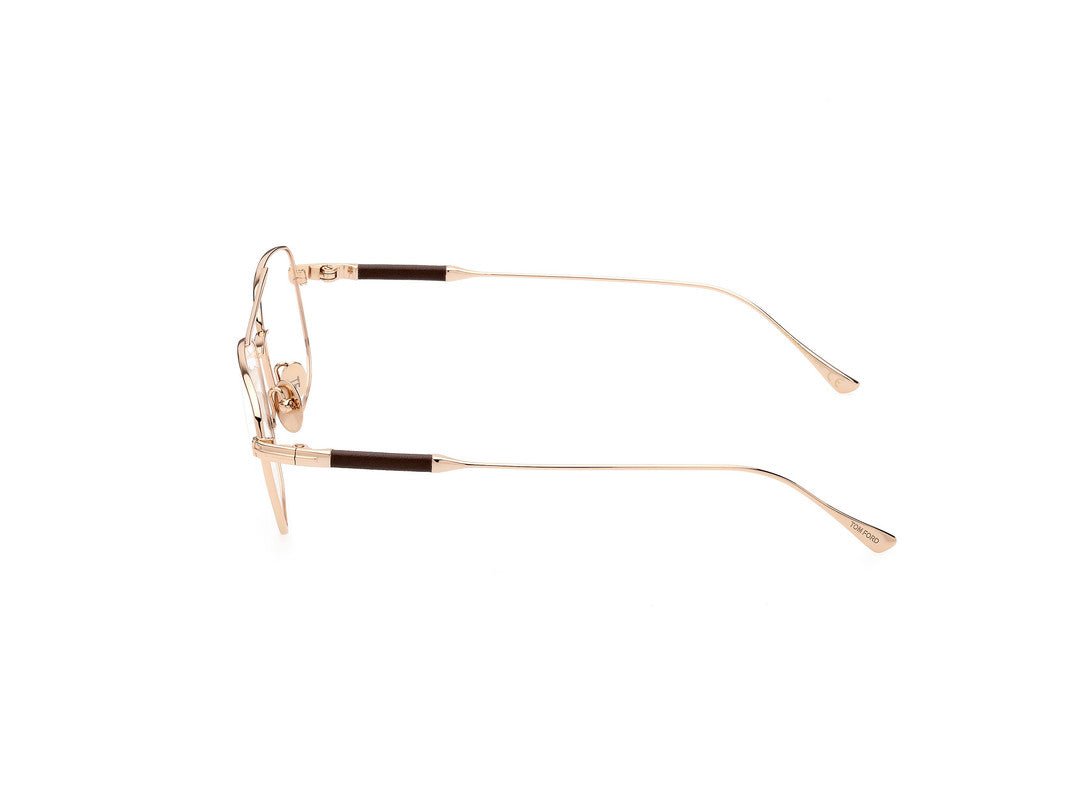 Shiny Rose Gold Male Glasses Tom Ford Private Collection 889214330420