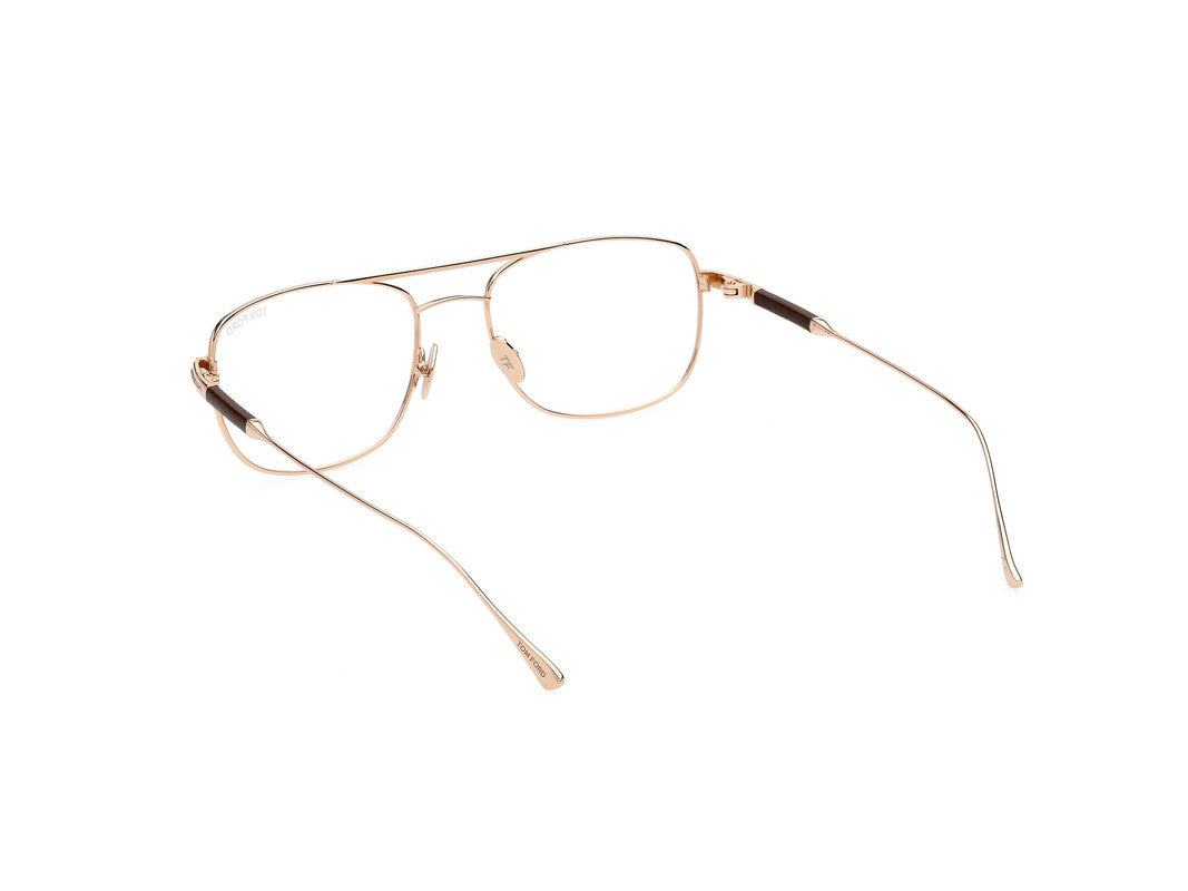 Shiny Rose Gold Male Glasses Tom Ford Private Collection 889214330420