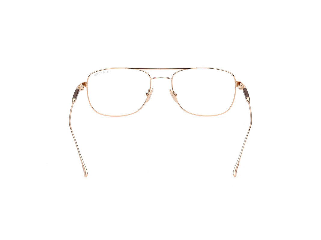 Shiny Rose Gold Male Glasses Tom Ford Private Collection 889214330420