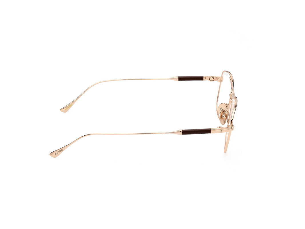 Shiny Rose Gold Male Glasses Tom Ford Private Collection 889214330420