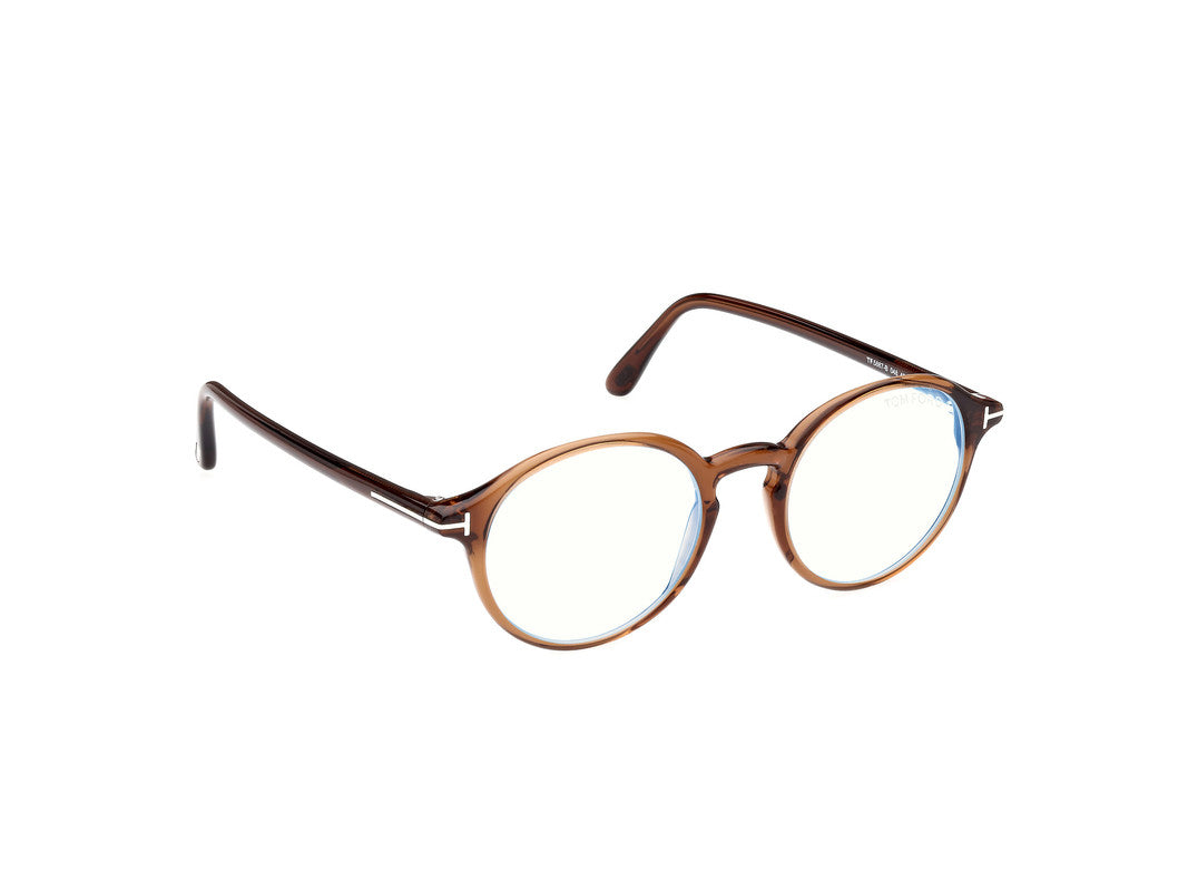 Shiny Dark Brown Unisex Glasses Tom Ford 889214415424