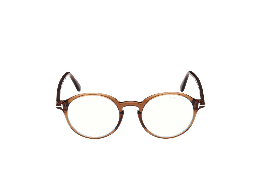 Shiny Dark Brown Unisex Glasses Tom Ford 889214415424